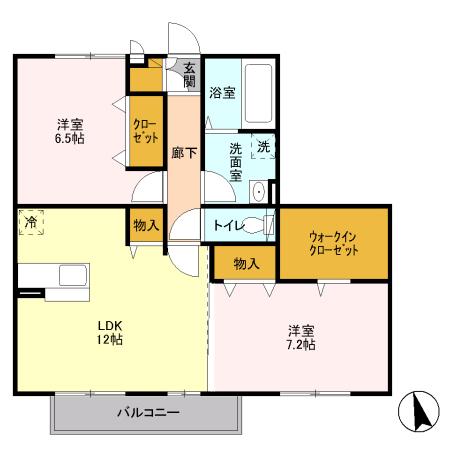 プランドール(神立中央)の間取り