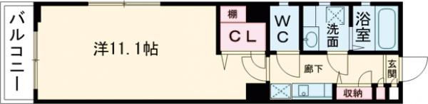 ヴァンクレール小嶋の間取り