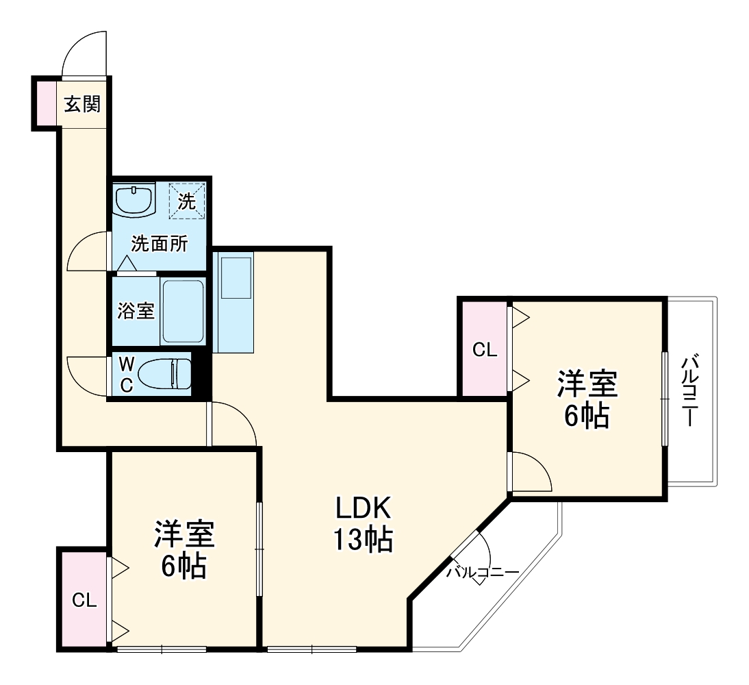 ヴィラウッドランドⅡの間取り
