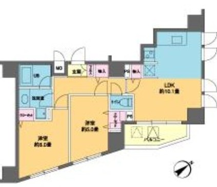 カスタリア北上野の間取り