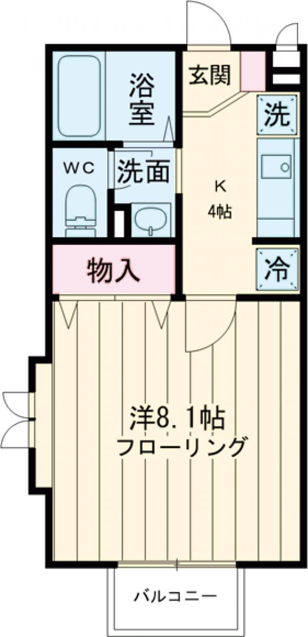ハイツ暁苑の間取り