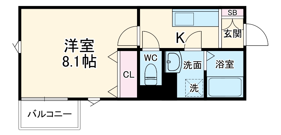 ベリッシモ曽根WⅣの間取り