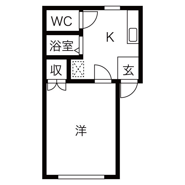メゾンロイヤルくにやの間取り