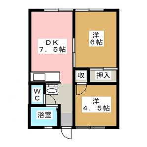 PUERTA西島の間取り