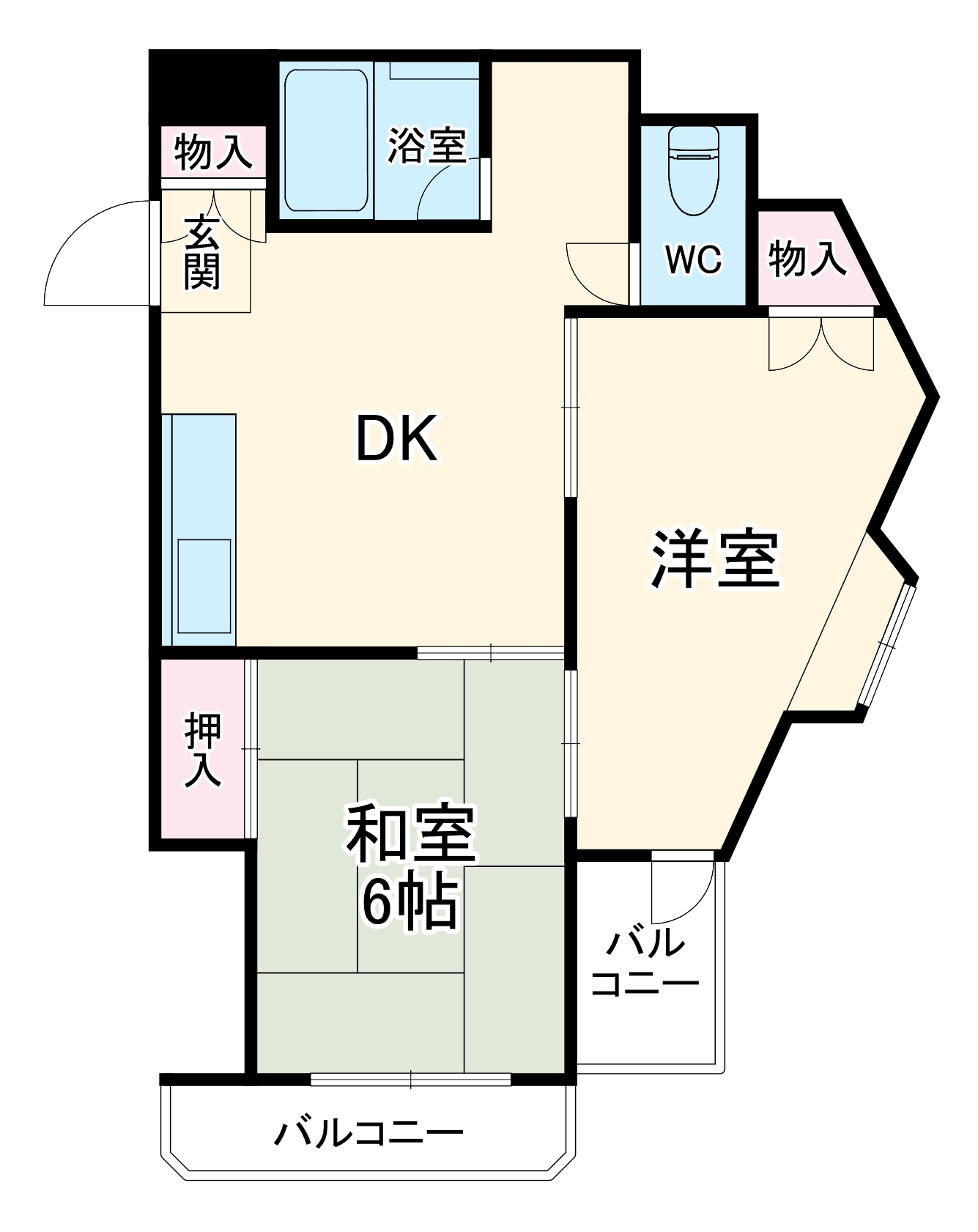 ジュネパレス平塚第03の間取り