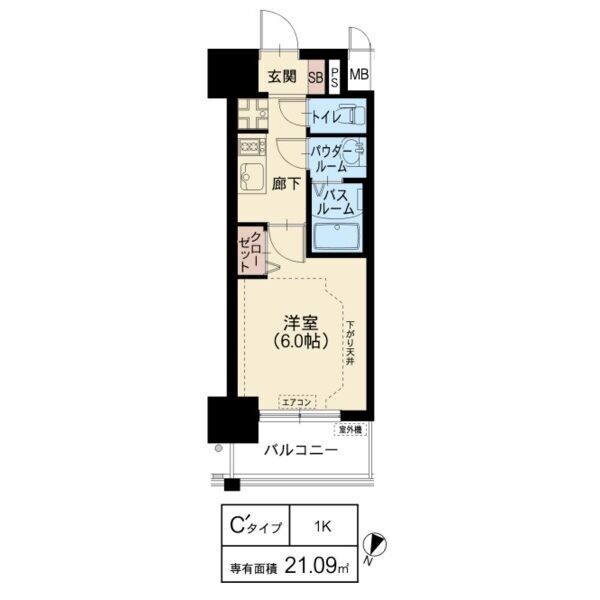 スプランディッド新大阪WESTの間取り