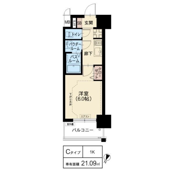 スプランディッド新大阪WESTの間取り