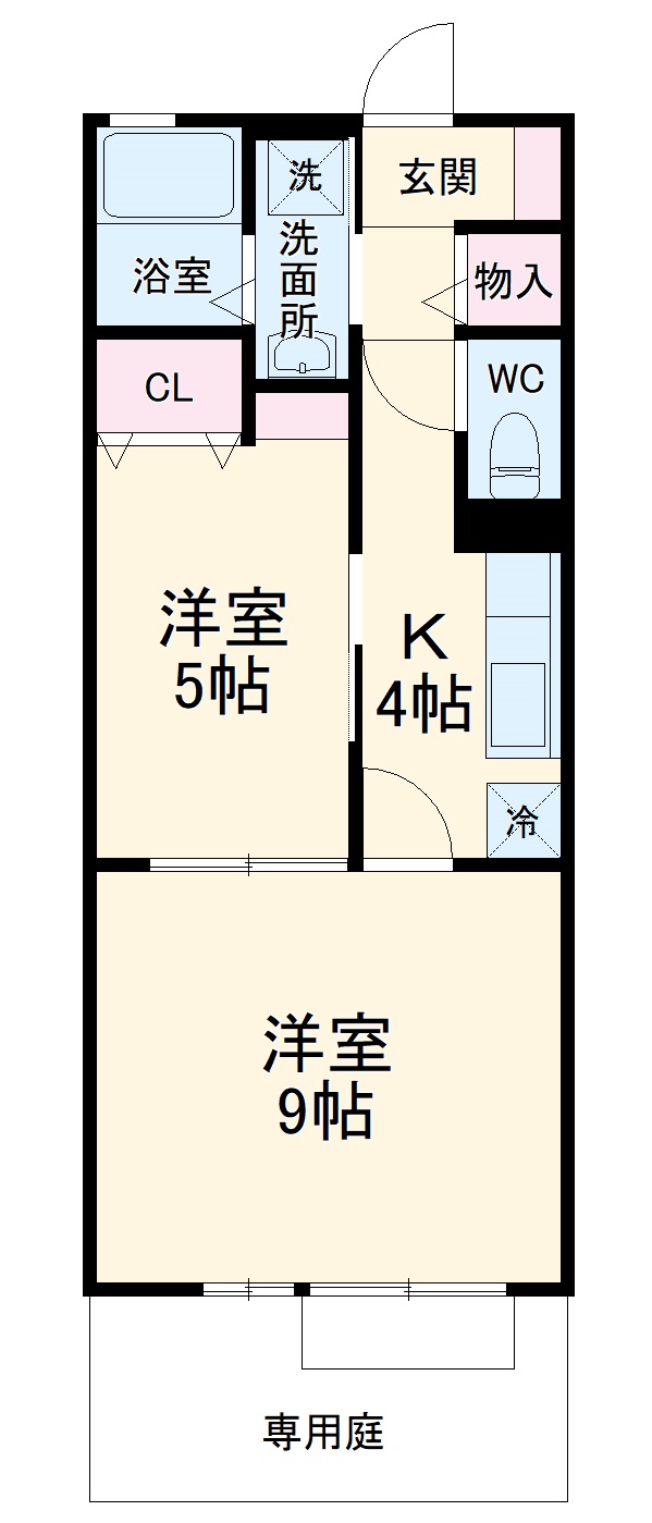 パストラル川名の間取り