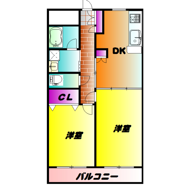 K・Uマンションの間取り