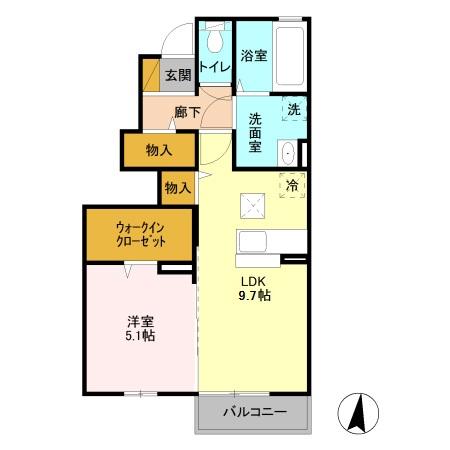 セジュール輝の間取り