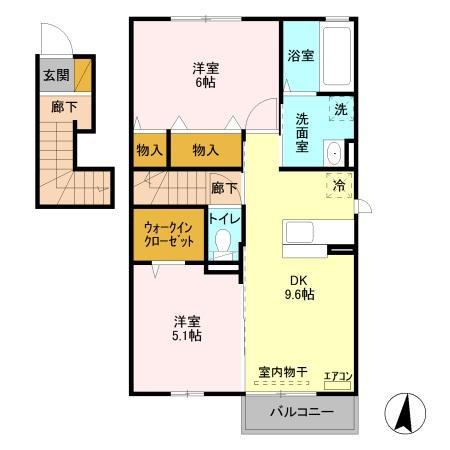 セジュール輝の間取り