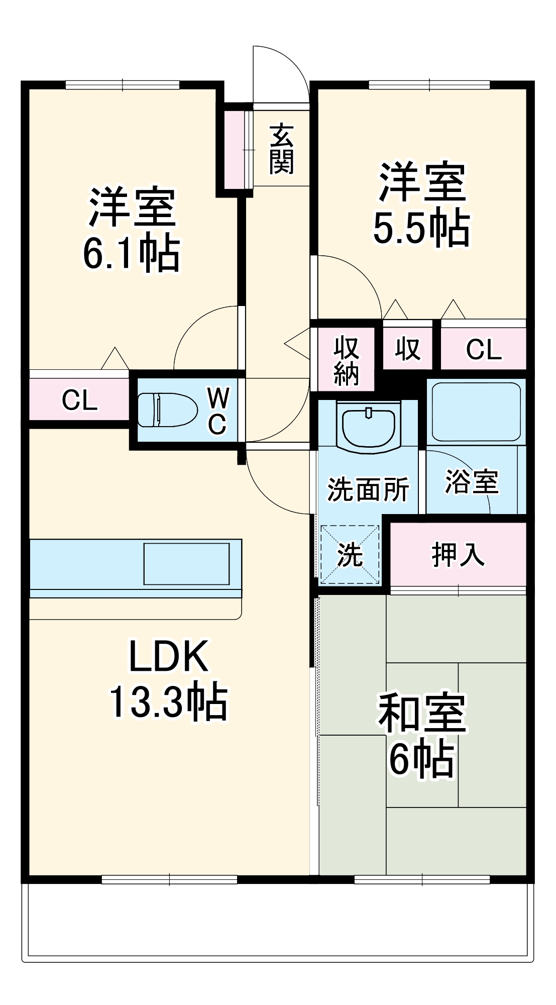 ラ・カージュ横濱の間取り
