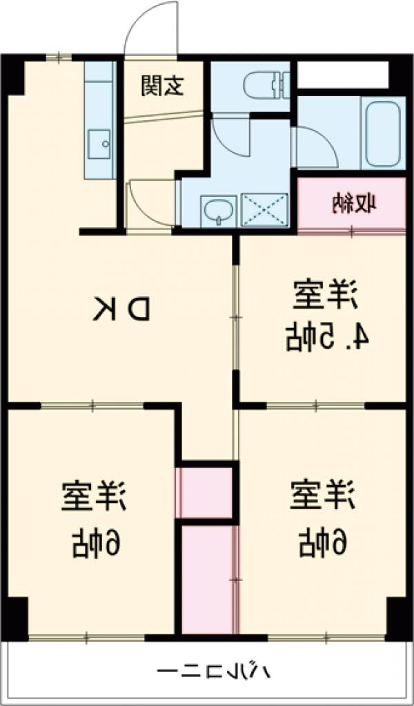 ひがしレジデンスの間取り