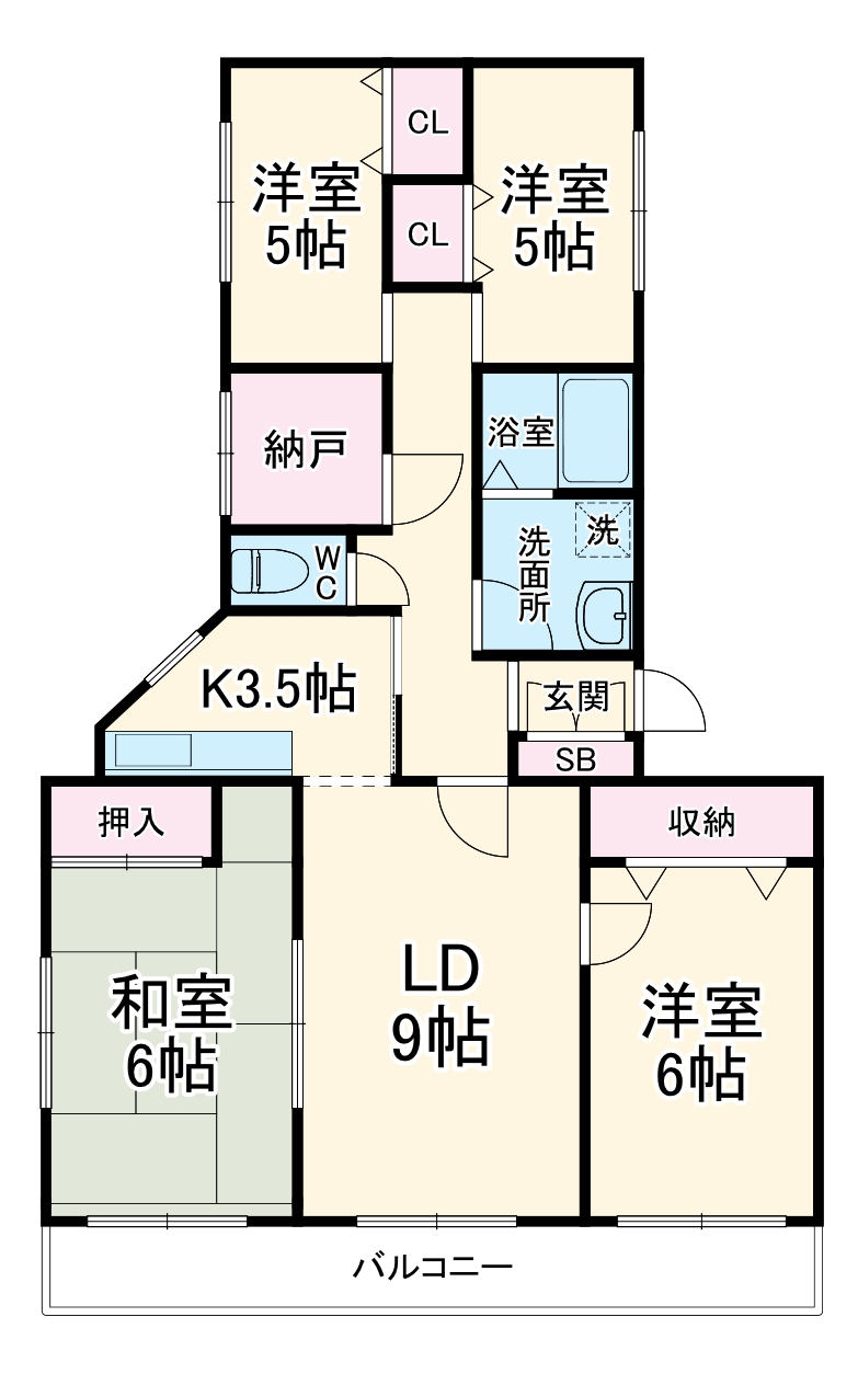 グリーンヒル藤が丘CⅡの間取り