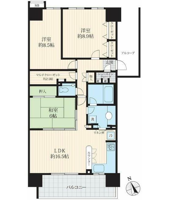 グレイディアの間取り