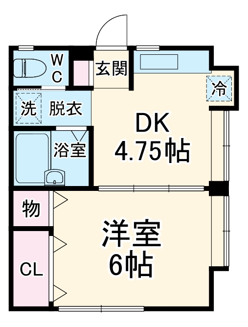 シュロス岸町の間取り