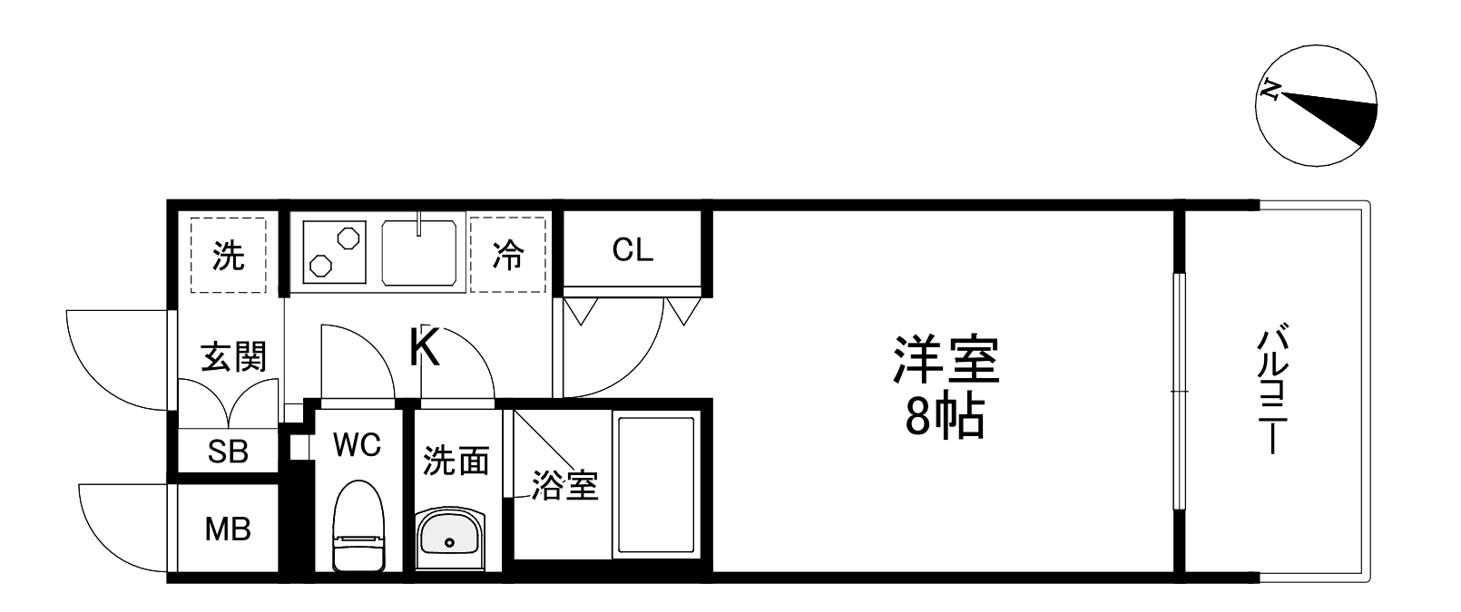 スプランディッド中之島DUEの間取り