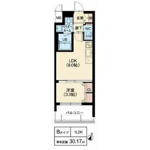 野田の完工年月(2023年4月)築の賃貸マンションの間取り