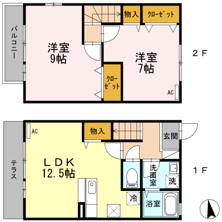 サン クレア Vの間取り