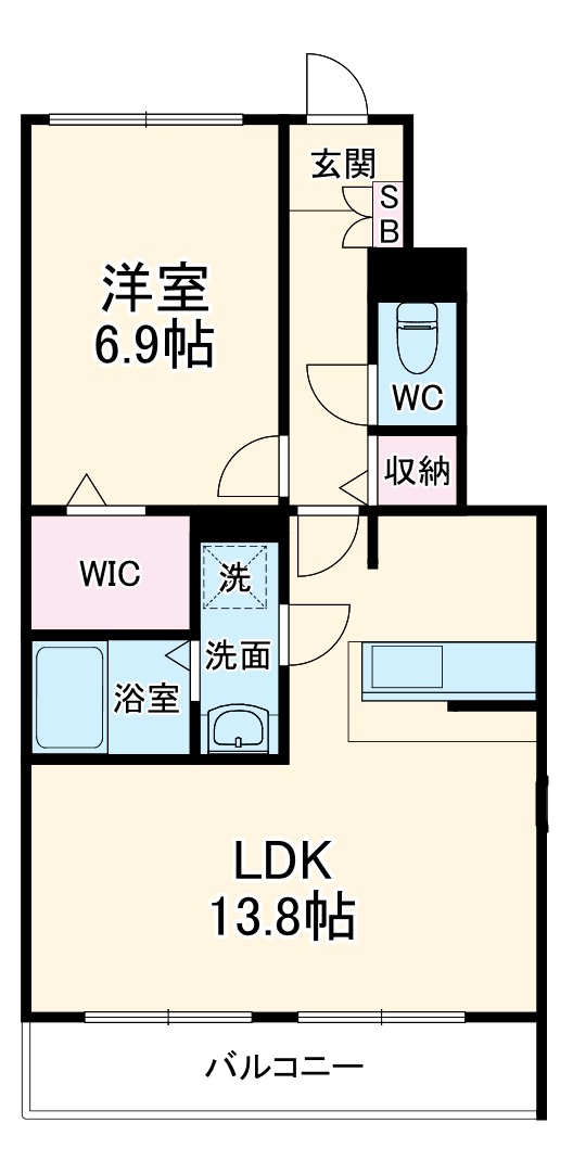 フォレストヒルズⅡ K棟の間取り