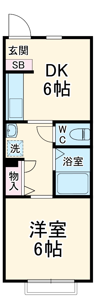 エステート長津田Ⅴ棟の間取り