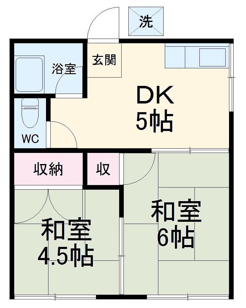 小池荘1号棟の間取り
