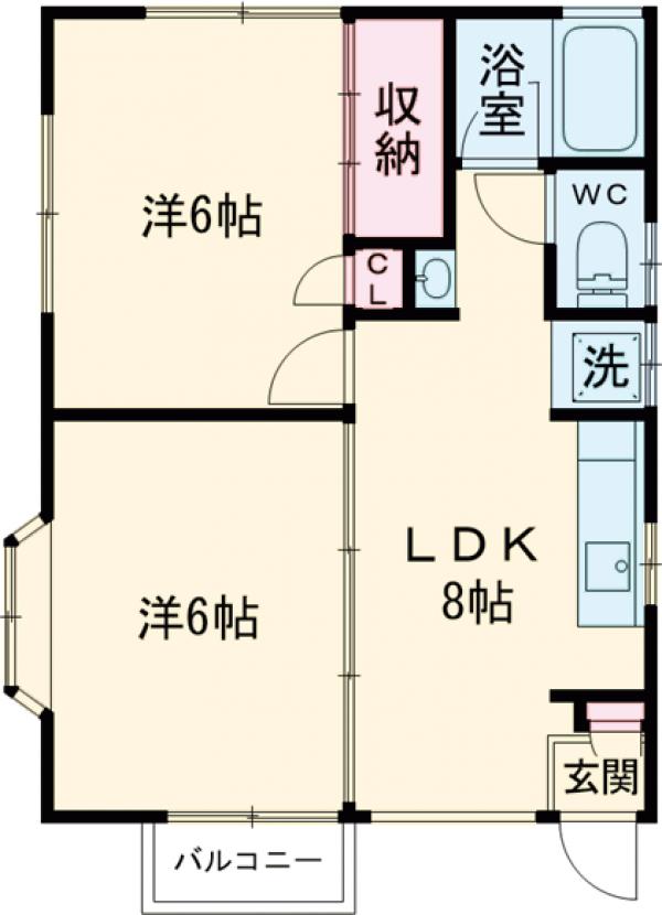 ヒルズKの間取り
