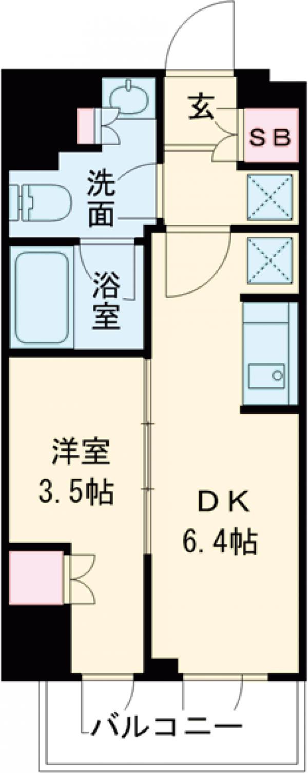ウエリスアーバン錦糸町の間取り