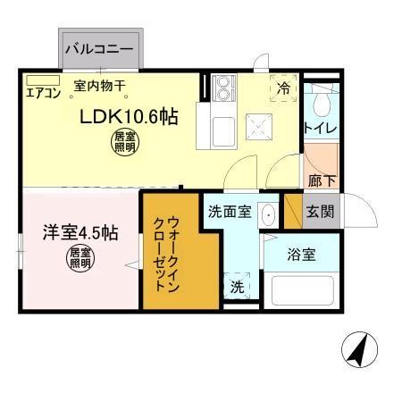 セジュール千波の間取り