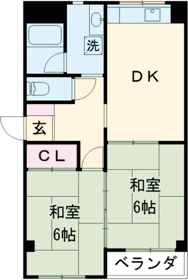 コーポ川崎Ⅲの間取り