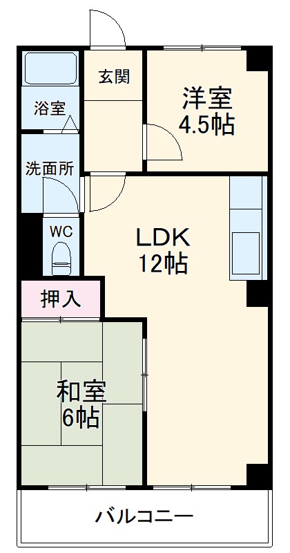 柴昭ハイツの間取り
