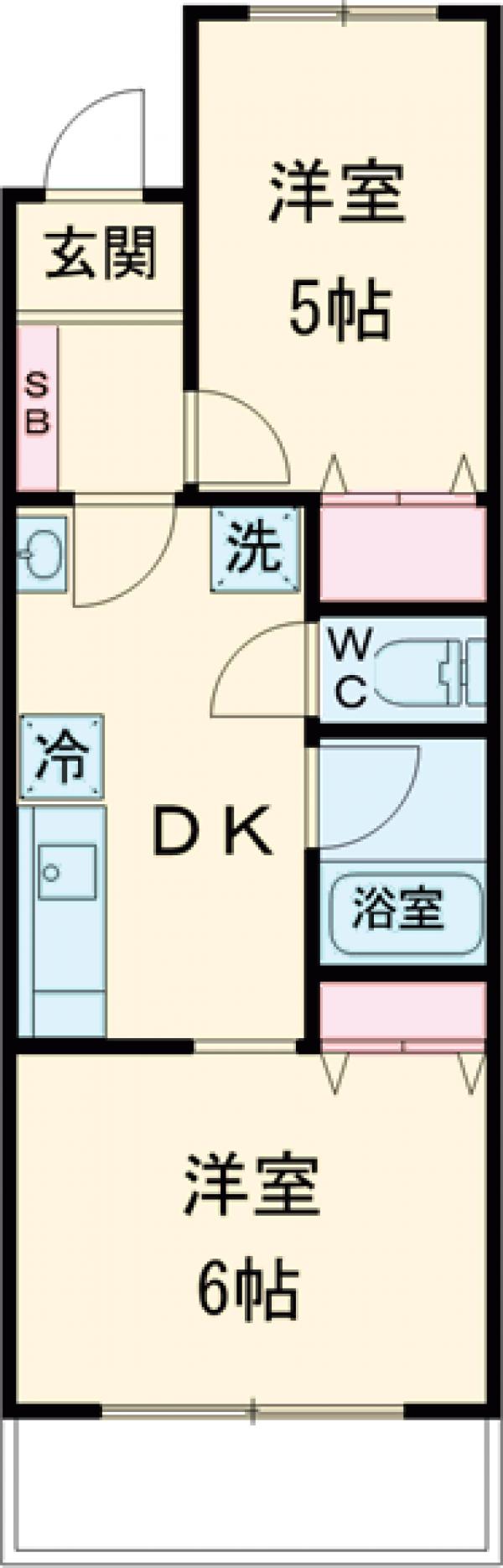 月村マンションNo.3の間取り