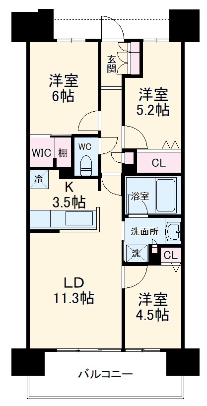 サーパス春日部南レジデンスの間取り