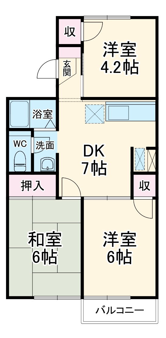 リニアビアンコの間取り
