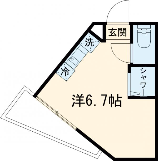 Cube Kanamachi Ⅴの間取り