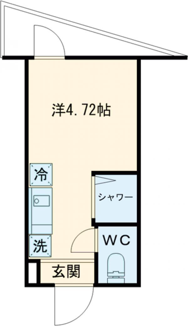 Cube Kanamachi Ⅴの間取り
