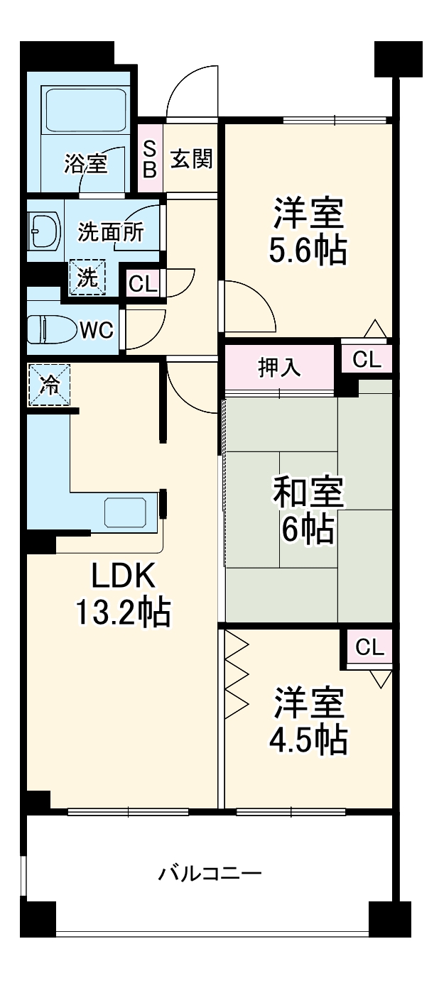 レクセルマンション舞浜第2の間取り