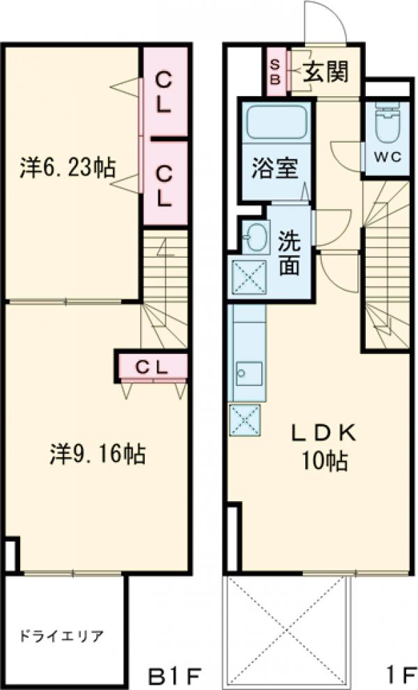 ＡＬＴＥＲＮＡ早稲田（オルタナワセダ）・101号室の間取り