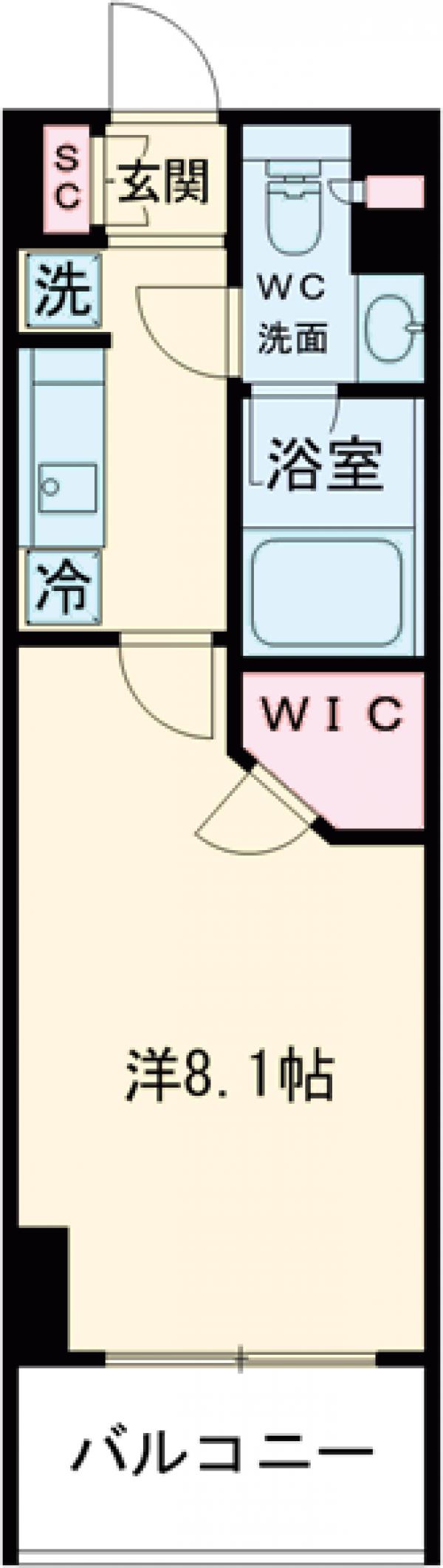コンフォリア・リヴ碑文谷二丁目・502号室の間取り