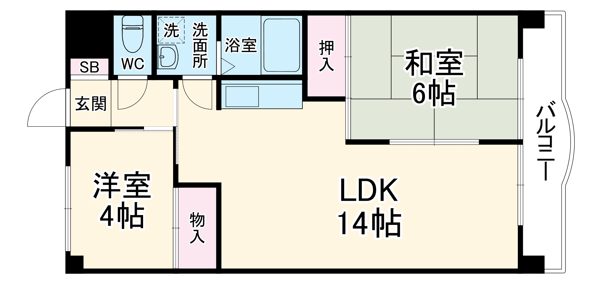カサベルグ・Kの間取り