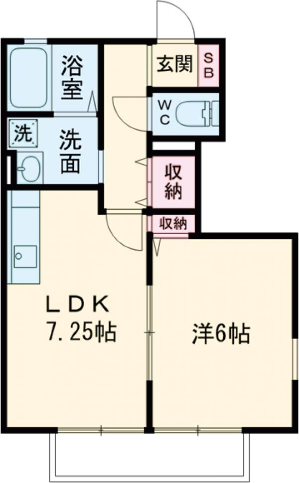 グリーンビレッジF.M D棟の間取り