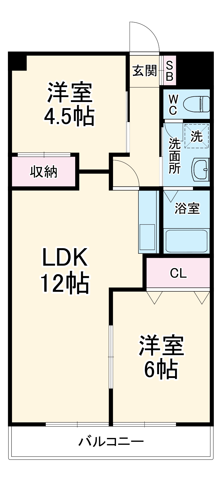 メゾン石橋の間取り