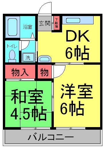 第6ドリームコーポの間取り