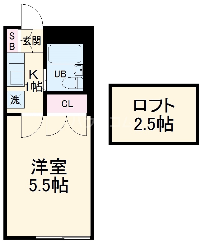 ビューシティ都賀Ⅱの間取り