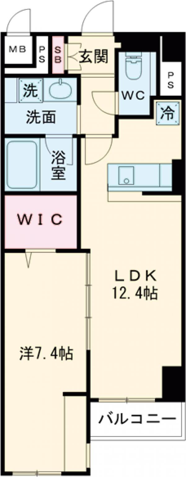 GARDEN COURT A 西高島平の間取り