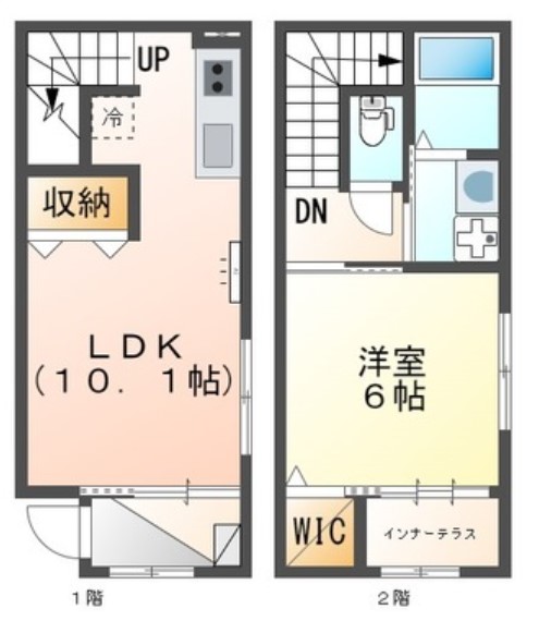 メゾネット南馬込の間取り