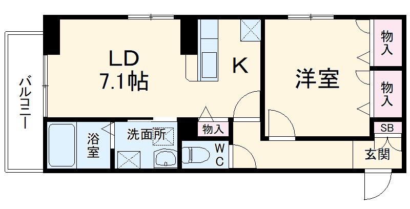 アイリスタ柏の間取り