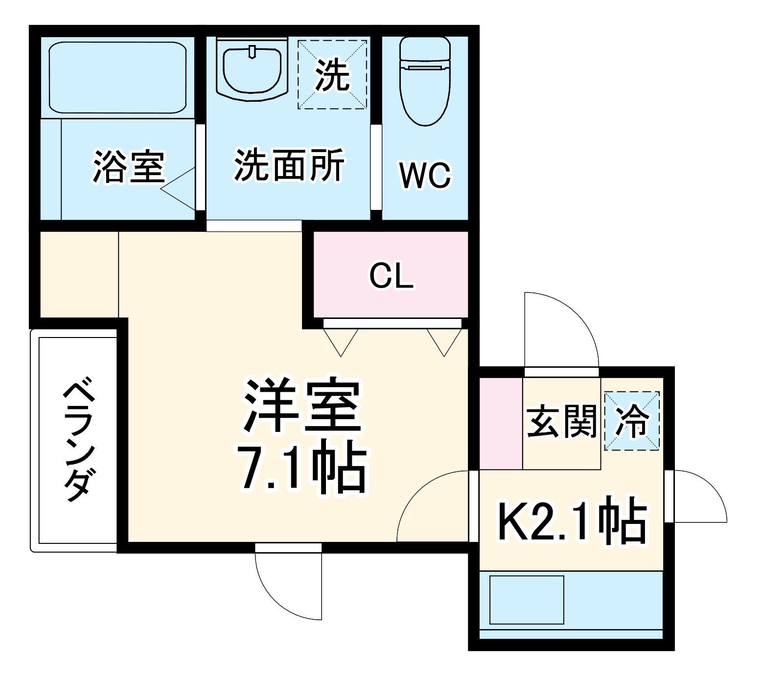 第2ハナヤビルの間取り