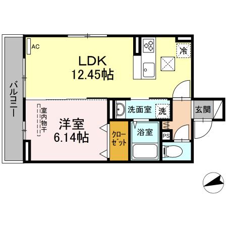 セレスティア東四つ木Ⅱの間取り