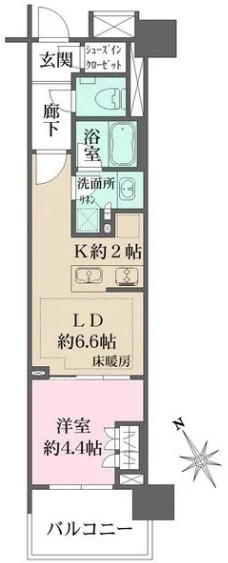 ザ・パークハウス赤羽フロントの間取り